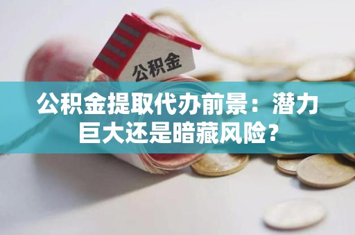 东至公积金提取代办前景：潜力巨大还是暗藏风险？