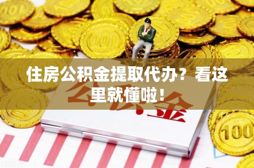 东至住房公积金提取代办？看这里就懂啦！